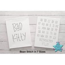 Bad Kitty Quick Bean Stitch Font